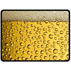 Beer Bubbles Fleece Blanket (large)  by Wegoenart