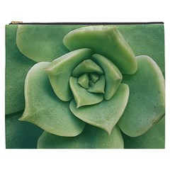 Echeveria Imbricata Closeup Photo Cosmetic Bag (xxxl) by dflcprintsclothing