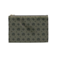 Stylized Cactus Motif Pattern Cosmetic Bag (medium) by dflcprintsclothing