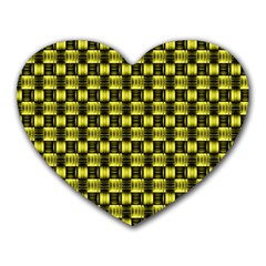 Glow Pattern Heart Mousepads by Sparkle