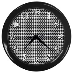 Diamond Pattern Wall Clock (black) by Sparkle