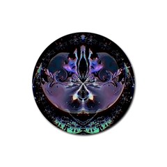 The High Priestess Card Rubber Round Coaster (4 Pack) by MRNStudios