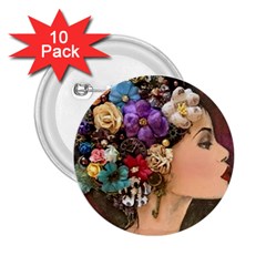 Garden Princess 2 25  Buttons (10 Pack) 