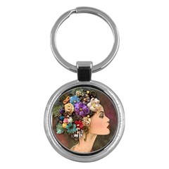 Garden Princess Key Chain (round)