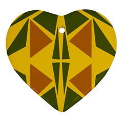  Abstract Geometric Design   Geometric Fantasy  Terrazzo  Ornament (heart) by Eskimos