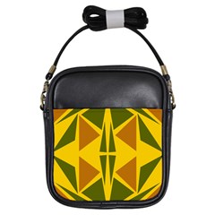  Abstract Geometric Design   Geometric Fantasy  Terrazzo  Girls Sling Bag by Eskimos