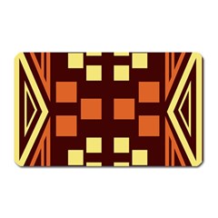 Abstract Pattern Geometric Backgrounds  Magnet (rectangular) by Eskimos