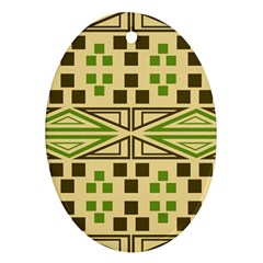 Abstract Pattern Geometric Backgrounds  Ornament (oval) by Eskimos