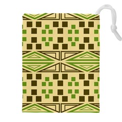 Abstract Pattern Geometric Backgrounds  Drawstring Pouch (4xl) by Eskimos