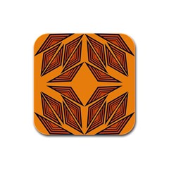 Abstract Pattern Geometric Backgrounds  Rubber Square Coaster (4 Pack) by Eskimos