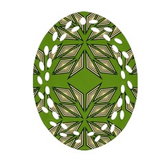 Abstract Pattern Geometric Backgrounds  Oval Filigree Ornament (two Sides) by Eskimos