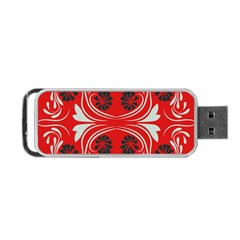 Folk flowers print Floral pattern Ethnic art Portable USB Flash (Two Sides)