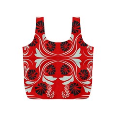 Folk flowers print Floral pattern Ethnic art Full Print Recycle Bag (S)