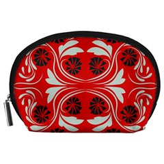 Folk flowers print Floral pattern Ethnic art Accessory Pouch (Large)
