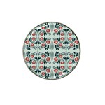 Folk flowers print Floral pattern Ethnic art Hat Clip Ball Marker Front