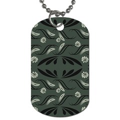 Folk Flowers Print Floral Pattern Ethnic Art Dog Tag (two Sides) by Eskimos