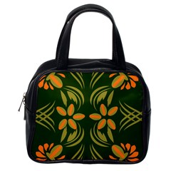 Folk Flowers Print Floral Pattern Ethnic Art Classic Handbag (one Side) by Eskimos