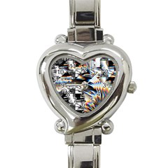 Rainbow Assault Heart Italian Charm Watch by MRNStudios