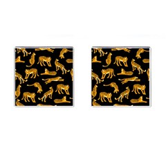 Seamless-exotic-pattern-with-tigers Cufflinks (square) by Jancukart