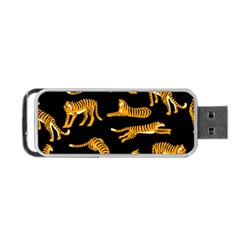 Seamless-exotic-pattern-with-tigers Portable Usb Flash (two Sides) by Jancukart