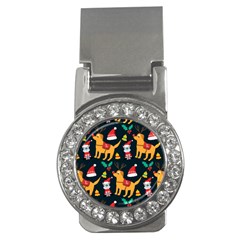 Funny Christmas Pattern Background Money Clips (cz) 