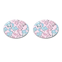 Children Pattern Design Cufflinks (oval)