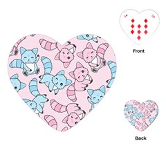 Children Pattern Design Playing Cards Single Design (heart)