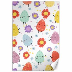 Easter Seamless Pattern With Cute Eggs Flowers Canvas 20  X 30 