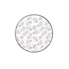 Cute Pattern With Easter Bunny Egg Hat Clip Ball Marker (10 Pack)