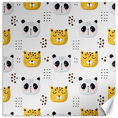 Seamless Pattern Cute Animals Canvas 12  X 12 