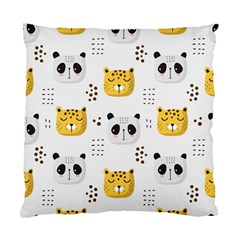 Seamless Pattern Cute Animals Standard Cushion Case (one Side) by Jancukart