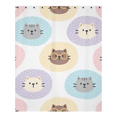 Cute Cat Seamless Pattern Background Shower Curtain 60  X 72  (medium)  by Jancukart