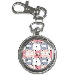 Cute Seamless Pattern With Cats Key Chain Watches