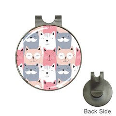 Cute Seamless Pattern With Cats Hat Clips With Golf Markers