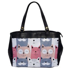 Cute Seamless Pattern With Cats Oversize Office Handbag