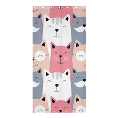 Cute Seamless Pattern With Cats Shower Curtain 36  X 72  (stall)  by Jancukart