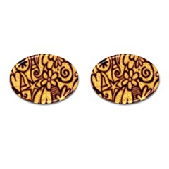 Background-pattern Cufflinks (oval) by Jancukart