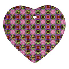 Seamless Psychedelic Pattern Ornament (heart)