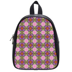Seamless Psychedelic Pattern School Bag (small) by Jancukart