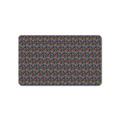 Seamless Prismatic Geometric Pattern With Background Magnet (name Card)