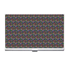 Seamless Prismatic Geometric Pattern With Background Business Card Holder