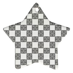 Seamless Tile Derivative Pattern Star Ornament (two Sides)