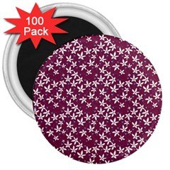 Small Flowers Pattern 3  Magnets (100 Pack)