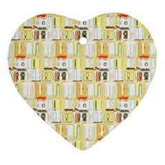 Abstract-pattern Heart Ornament (two Sides) by Jancukart