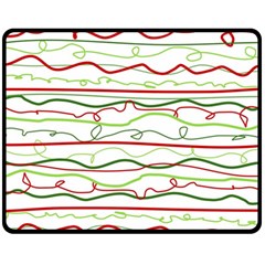 Scribble-pattern Fleece Blanket (medium)  by Jancukart