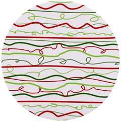 Scribble-pattern Uv Print Round Tile Coaster by Jancukart