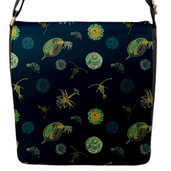 Plankton Pattern- Flap Closure Messenger Bag (s) by Jancukart