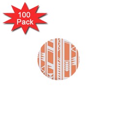 Tribal-pattern 1  Mini Buttons (100 Pack) 