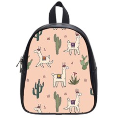 Llamas+pattern School Bag (small) by Jancukart