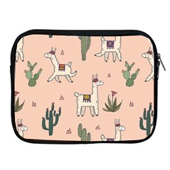 Llamas+pattern Apple Ipad 2/3/4 Zipper Cases by Jancukart